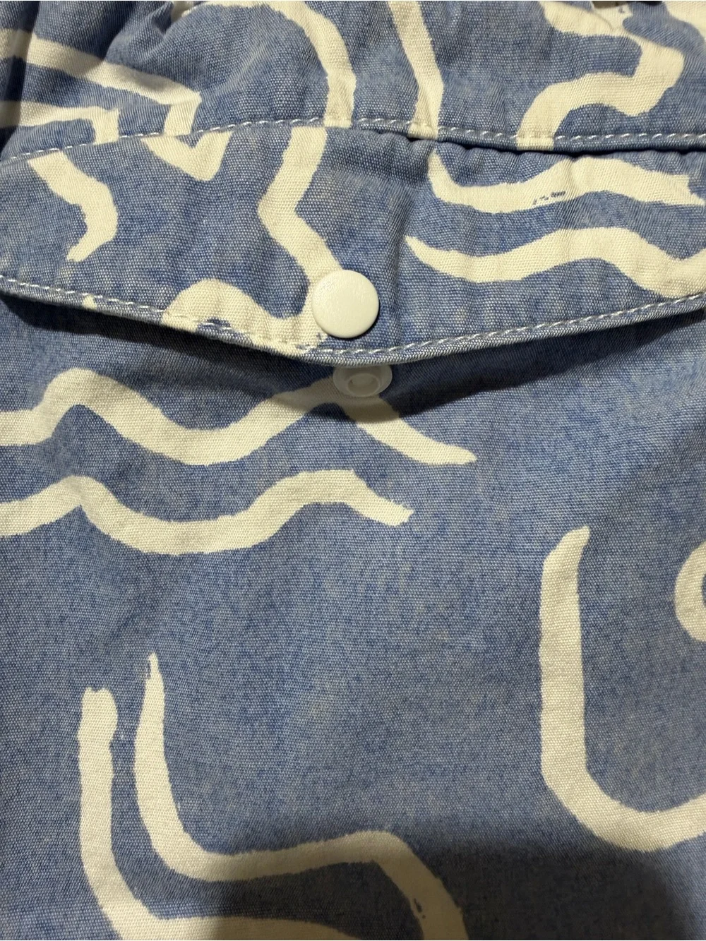 Patagonia Kids Funhoggers Shorts Size XL Channel Islands Vessel Blue Print